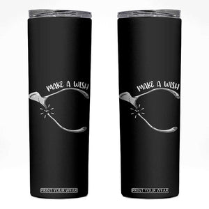 Funny Thanksgiving Turkey Wishbone Skinny Tumbler Make A Wish Chicken Turkey TS11 Black Print Your Wear