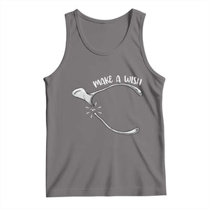 Funny Thanksgiving Turkey Wishbone Tank Top Make A Wish Chicken Turkey TS11 Deep Heather Print Your Wear