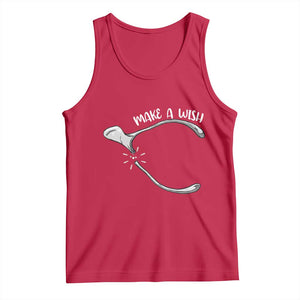 Funny Thanksgiving Turkey Wishbone Tank Top Make A Wish Chicken Turkey TS11 Red Print Your Wear