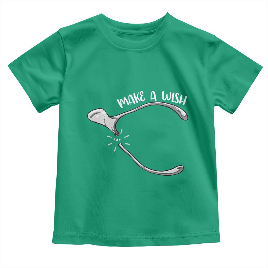 Funny Thanksgiving Turkey Wishbone Toddler T Shirt Make A Wish Chicken Turkey TS11 Irish Green Print Your Wear