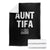 Funny Aunt Tifa Throw Blanket Political Satire Vintage American Flag TS11 Black Print Your Wear