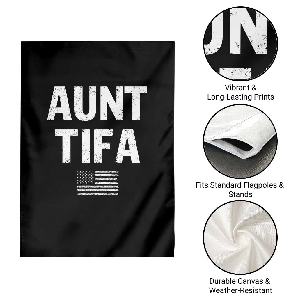 Funny Aunt Tifa Garden Flag Political Satire Vintage American Flag TS11 Print Your Wear