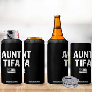Funny Aunt Tifa 4 in 1 Can Cooler Tumbler Political Satire Vintage American Flag TS11 Print Your Wear
