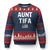 Funny Aunt Tifa Ugly Christmas Sweater Political Satire Vintage American Flag TS11 Navy Red Print Your Wear