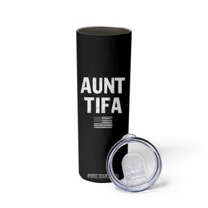 Funny Aunt Tifa Skinny Tumbler Political Satire Vintage American Flag TS11 Print Your Wear
