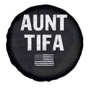 Funny Aunt Tifa Spare Tire Cover Political Satire Vintage American Flag TS11 Print Your Wear