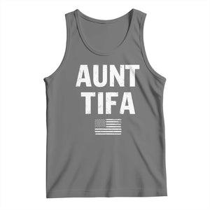 Funny Aunt Tifa Tank Top Political Satire Vintage American Flag TS11 Black Heather Print Your Wear