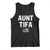 Funny Aunt Tifa Tank Top Political Satire Vintage American Flag TS11 Black Print Your Wear