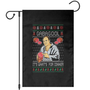 Funny Christmas Mafia Garden Flag Gabagool It Is Whats For Dinner Gangster Movie TS11 Black Print Your Wear