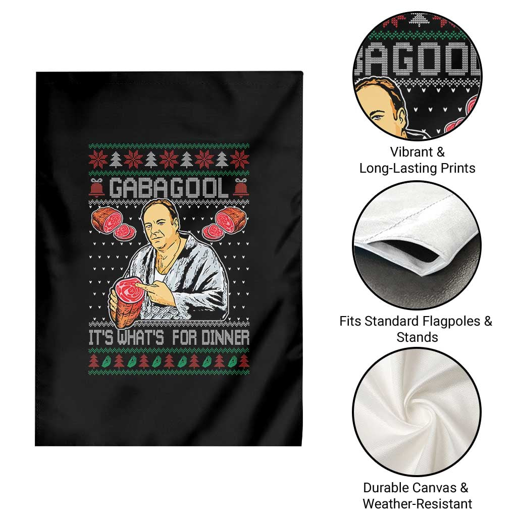 Funny Christmas Mafia Garden Flag Gabagool It Is Whats For Dinner Gangster Movie TS11 Print Your Wear