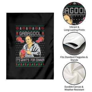Funny Christmas Mafia Garden Flag Gabagool It Is Whats For Dinner Gangster Movie TS11 Print Your Wear