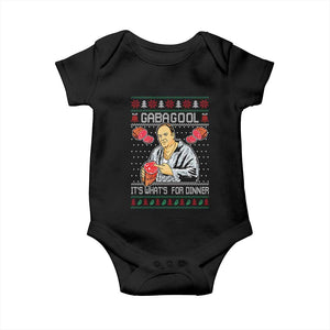 Funny Christmas Mafia Baby Onesie Gabagool It Is Whats For Dinner Gangster Movie TS11 Black Print Your Wear
