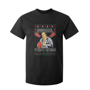 Funny Christmas Mafia T Shirt For Kid Gabagool It Is Whats For Dinner Gangster Movie TS11 Black Print Your Wear