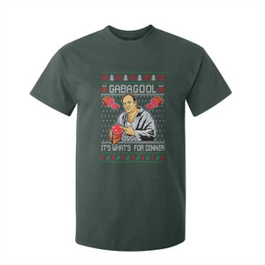Funny Christmas Mafia T Shirt For Kid Gabagool It Is Whats For Dinner Gangster Movie TS11 Dark Forest Green Print Your Wear