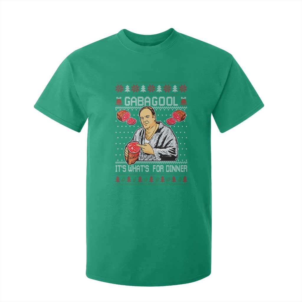 Funny Christmas Mafia T Shirt For Kid Gabagool It Is Whats For Dinner Gangster Movie TS11 Irish Green Print Your Wear