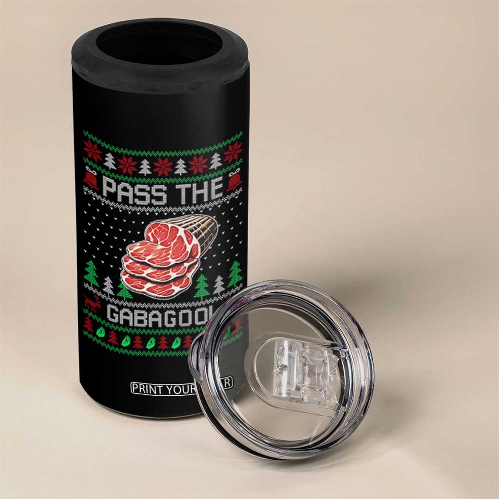 Funny Pass The Gabagool Christmas 4 in 1 Can Cooler Tumbler Italian Food TS11 Print Your Wear