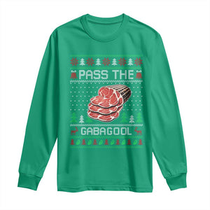Funny Pass The Gabagool Christmas Long Sleeve Shirt Italian Food TS11 Irish Green Print Your Wear