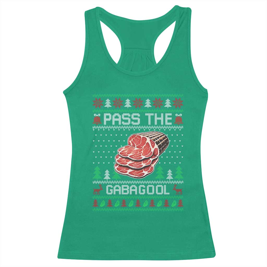 Funny Pass The Gabagool Christmas Racerback Tank Top Italian Food TS11 Irish Green Print Your Wear