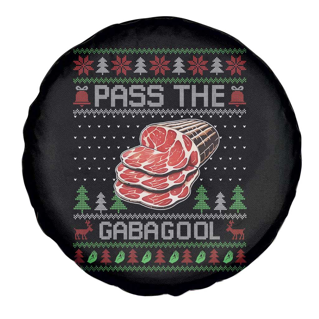 Funny Pass The Gabagool Christmas Spare Tire Cover Italian Food TS11 Print Your Wear