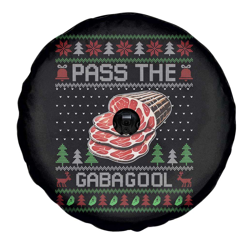 Funny Pass The Gabagool Christmas Spare Tire Cover Italian Food TS11 Print Your Wear