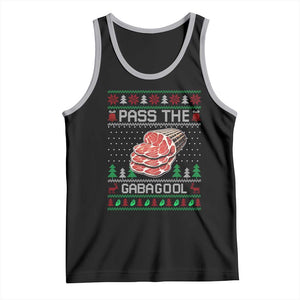 Funny Pass The Gabagool Christmas Tank Top Italian Food TS11 Black Athletic Heather Print Your Wear