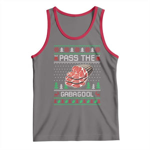 Funny Pass The Gabagool Christmas Tank Top Italian Food TS11 Deep Heather Red Print Your Wear