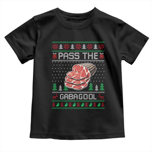 Funny Pass The Gabagool Christmas Toddler T Shirt Italian Food TS11 Black Print Your Wear