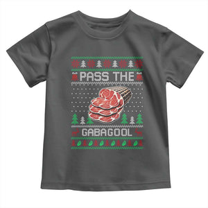 Funny Pass The Gabagool Christmas Toddler T Shirt Italian Food TS11 Dark Heather Print Your Wear