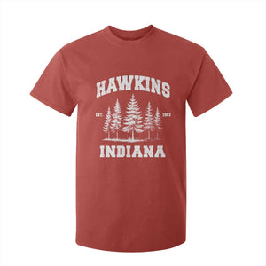Funny Hawkins Sci Fi Lover T Shirt For Kid Indiana Strangers Pine Tree TS11 Red Print Your Wear