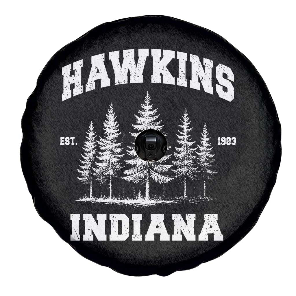 Funny Hawkins Sci Fi Lover Spare Tire Cover Indiana Strangers Pine Tree TS11 Print Your Wear