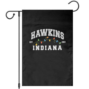 Funny Stranger Christmas Garden Flag Hawkins Xmas Lights TS11 Black Print Your Wear