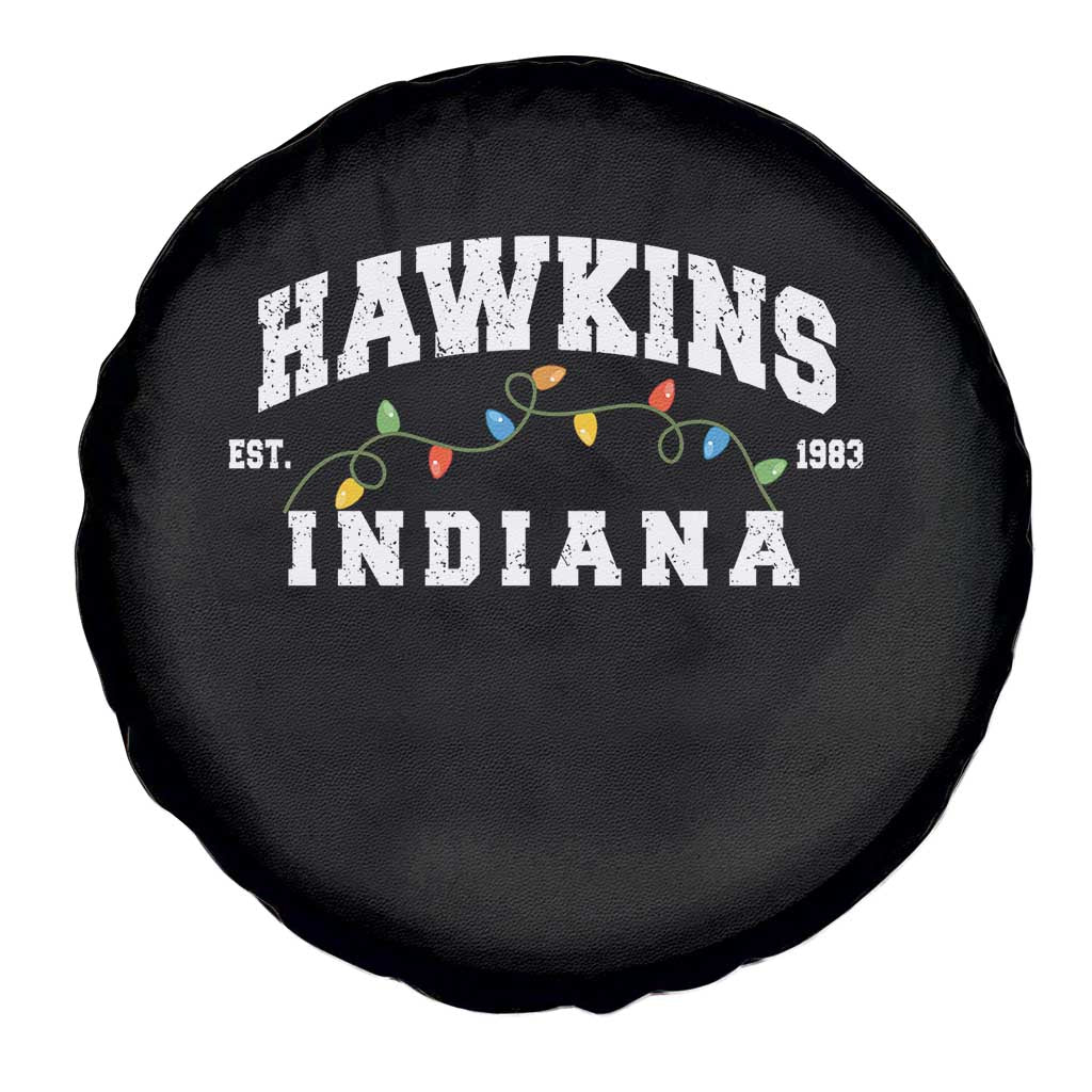 Funny Stranger Christmas Spare Tire Cover Hawkins Xmas Lights TS11 Print Your Wear