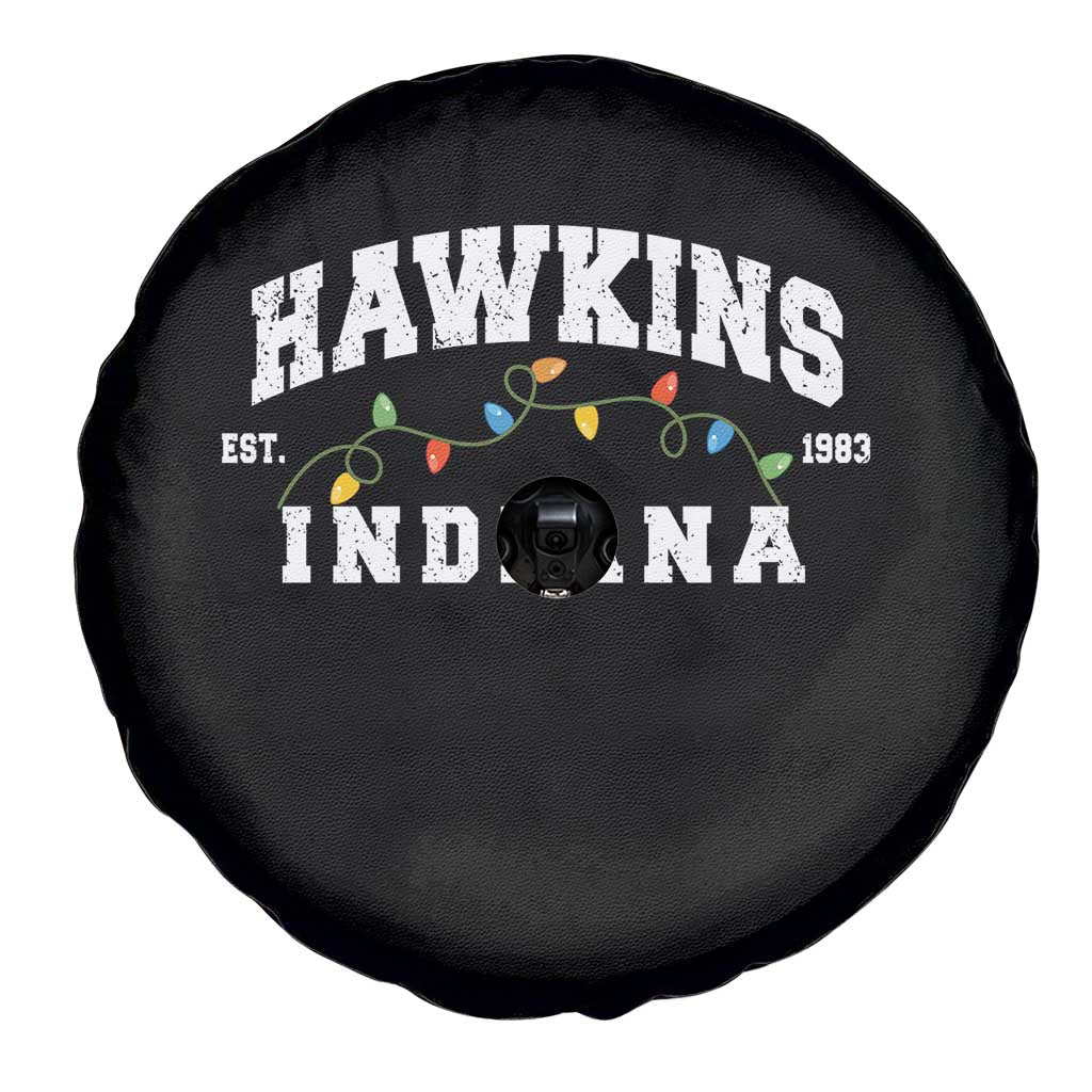 Funny Stranger Christmas Spare Tire Cover Hawkins Xmas Lights TS11 Print Your Wear