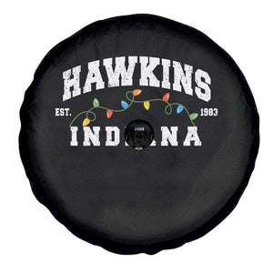 Funny Stranger Christmas Spare Tire Cover Hawkins Xmas Lights TS11 Print Your Wear