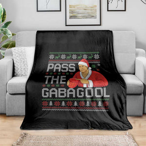Funny Pass The Gabagool Christmas Throw Blanket Italian Food Xmas Mafia Gangster Movie TS11 Print Your Wear