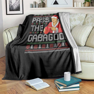 Funny Pass The Gabagool Christmas Throw Blanket Italian Food Xmas Mafia Gangster Movie TS11 Print Your Wear
