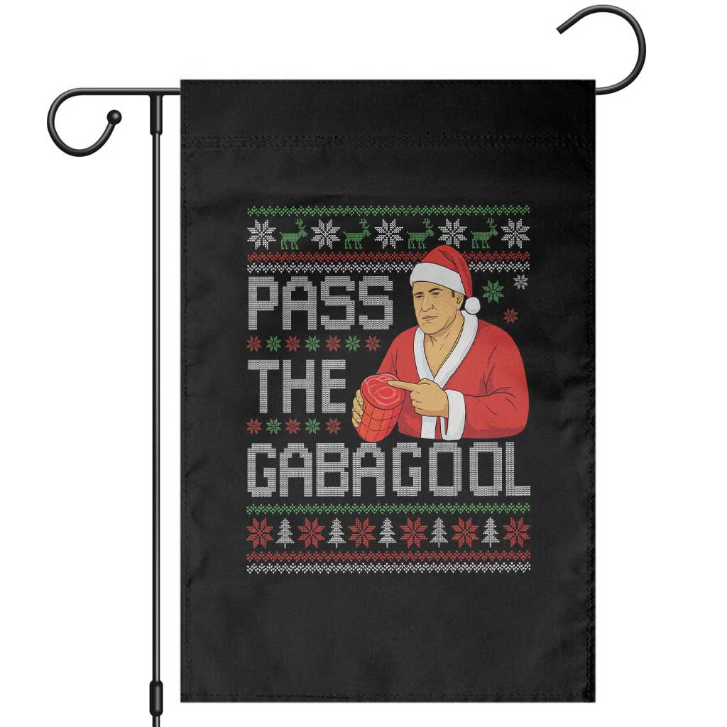 Funny Pass The Gabagool Christmas Garden Flag Italian Food Xmas Mafia Gangster Movie TS11 Black Print Your Wear