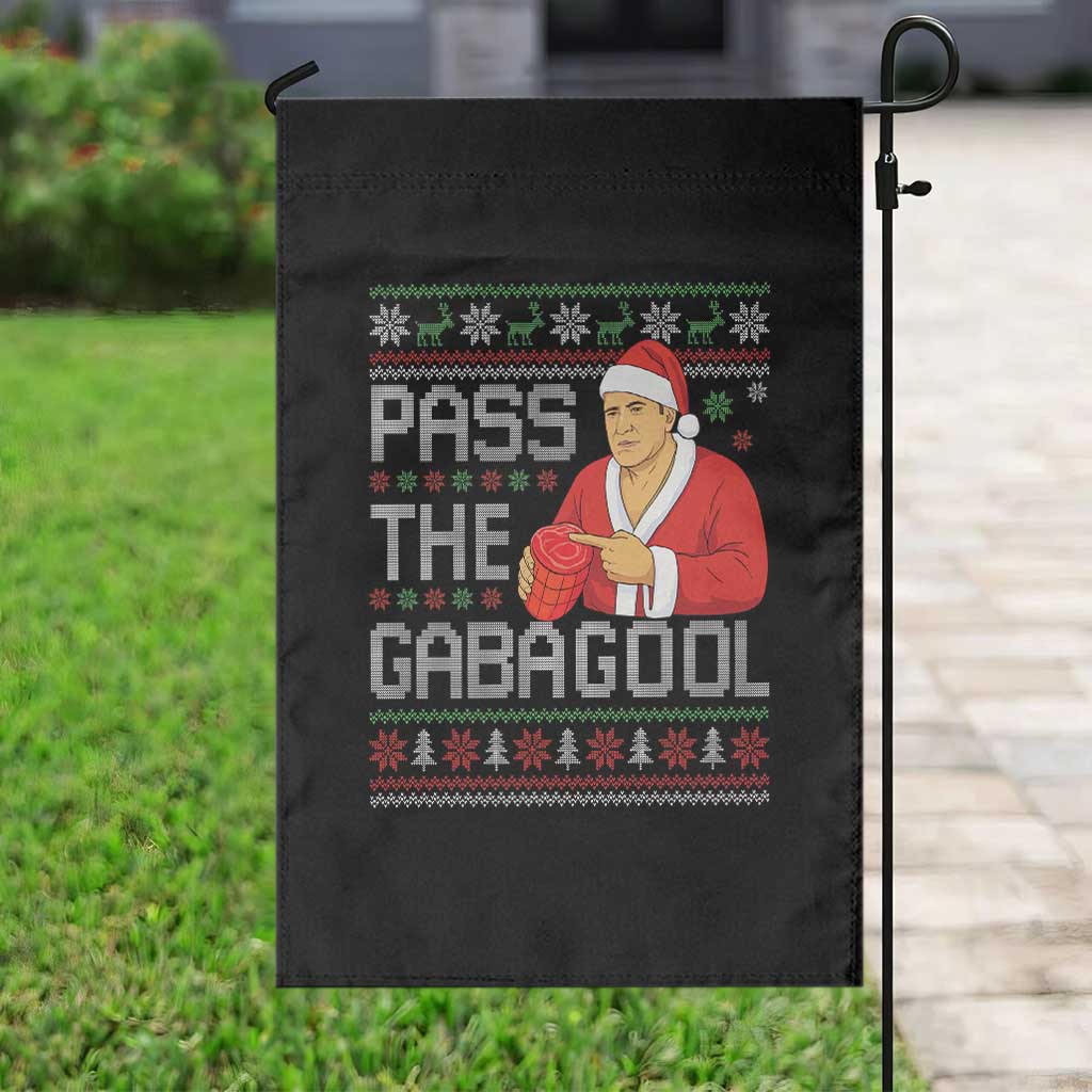 Funny Pass The Gabagool Christmas Garden Flag Italian Food Xmas Mafia Gangster Movie TS11 Print Your Wear