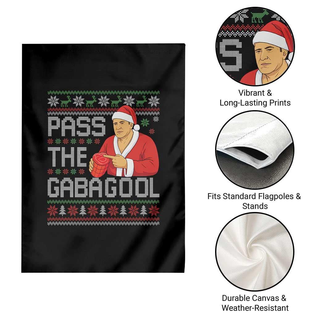 Funny Pass The Gabagool Christmas Garden Flag Italian Food Xmas Mafia Gangster Movie TS11 Print Your Wear