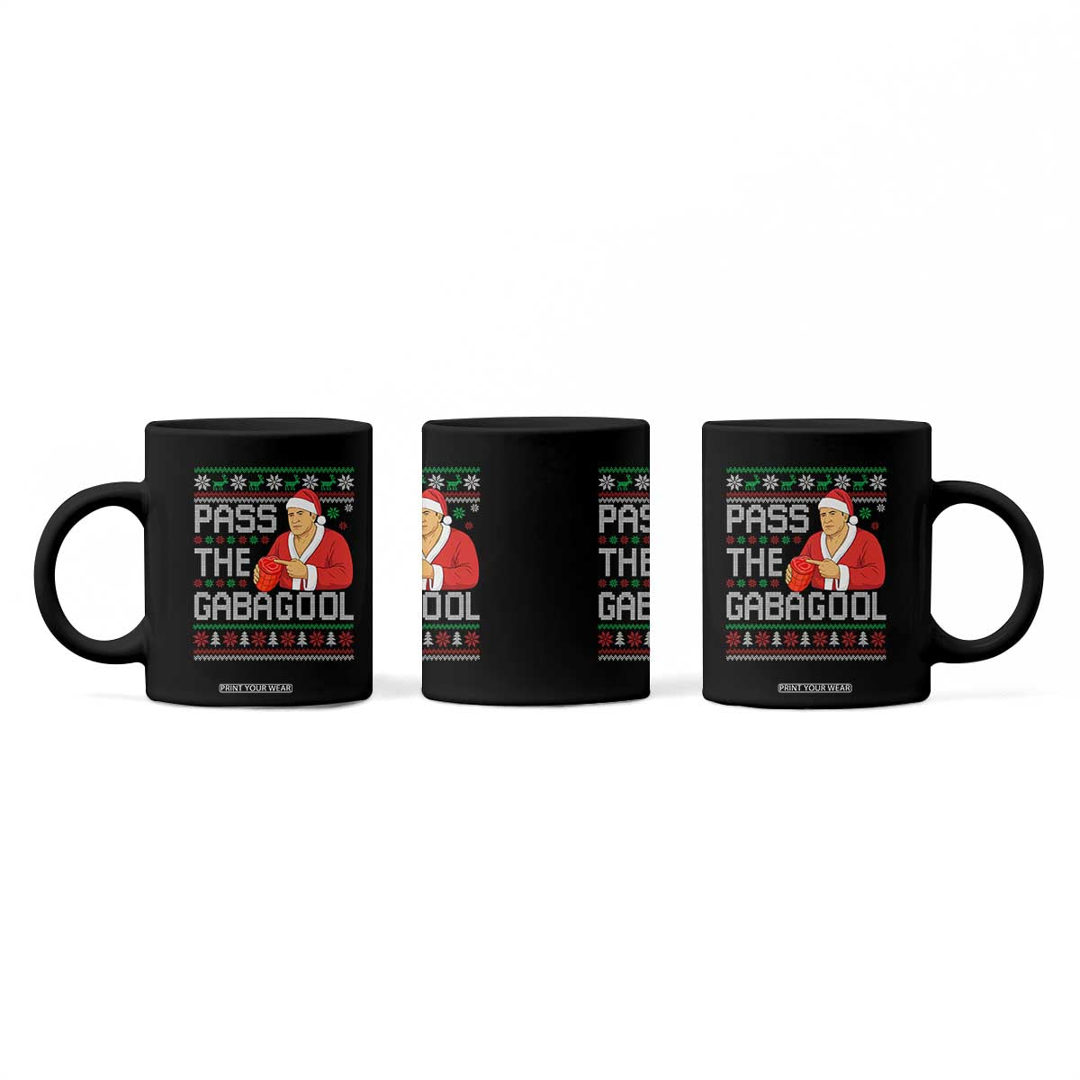 Funny Pass The Gabagool Christmas Coffee Mug Italian Food Xmas Mafia Gangster Movie TS11 Print Your Wear