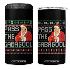Funny Pass The Gabagool Christmas 4 in 1 Can Cooler Tumbler Italian Food Xmas Mafia Gangster Movie TS11 One Size: 16 oz Black Print Your Wear