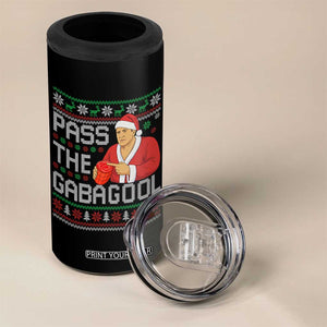 Funny Pass The Gabagool Christmas 4 in 1 Can Cooler Tumbler Italian Food Xmas Mafia Gangster Movie TS11 Print Your Wear