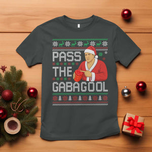 Funny Pass The Gabagool Christmas T Shirt Italian Food Xmas Mafia Gangster Movie TS11 Dark Heather Print Your Wear