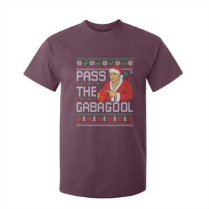 Funny Pass The Gabagool Christmas T Shirt For Kid Italian Food Xmas Mafia Gangster Movie TS11 Maroon Print Your Wear