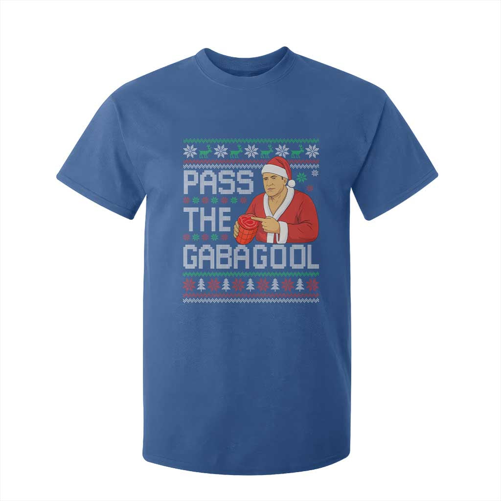 Funny Pass The Gabagool Christmas T Shirt For Kid Italian Food Xmas Mafia Gangster Movie TS11 Royal Blue Print Your Wear
