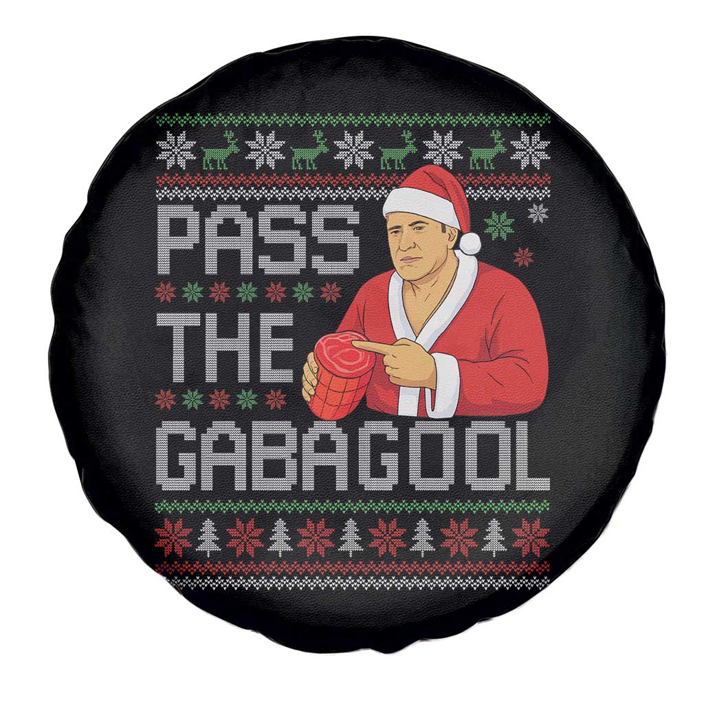 Funny Pass The Gabagool Christmas Spare Tire Cover Italian Food Xmas Mafia Gangster Movie TS11 Print Your Wear