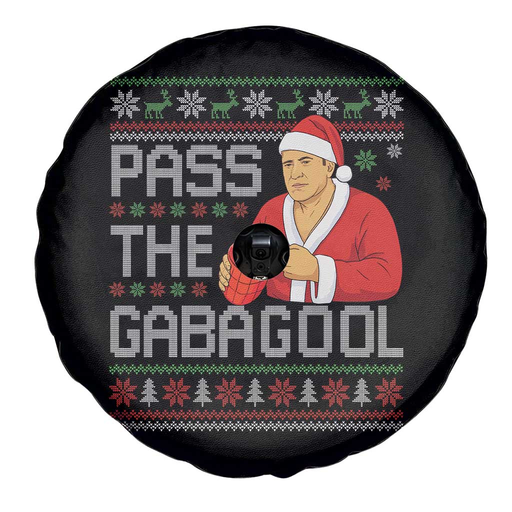 Funny Pass The Gabagool Christmas Spare Tire Cover Italian Food Xmas Mafia Gangster Movie TS11 Print Your Wear