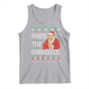Funny Pass The Gabagool Christmas Tank Top Italian Food Xmas Mafia Gangster Movie TS11 Athletic Heather Print Your Wear