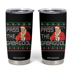 Funny Pass The Gabagool Christmas Tumbler Cup Italian Food Xmas Mafia Gangster Movie TS11 Black Print Your Wear
