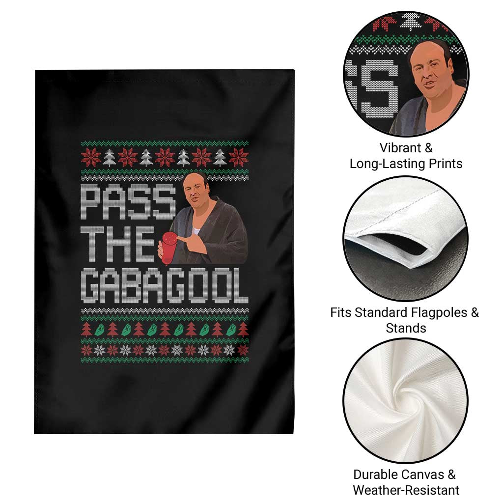 Funny Pass The Gabagool Christmas Garden Flag Italian Food Xmas Mafia Movie TS11 Print Your Wear